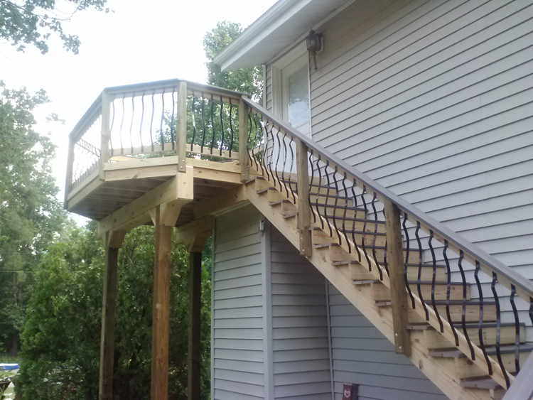 Why build stairs when you can have a garden deck 