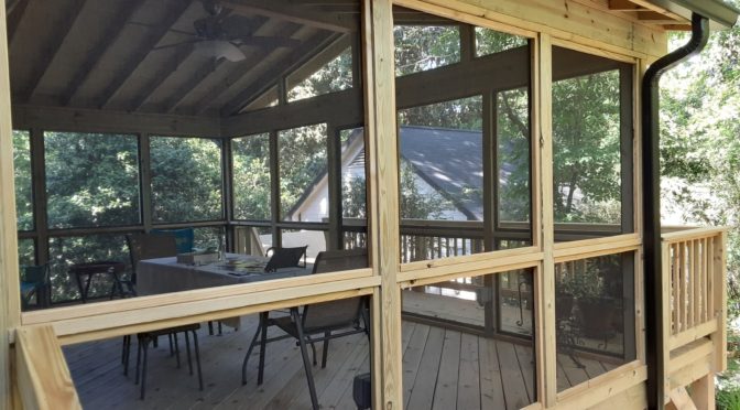 Screened Porch and Deck Combo in Macon GA’s Historic District